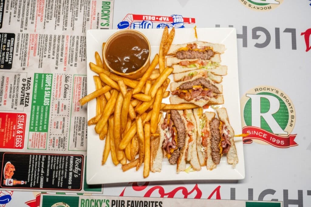Bacon Cheeseburger Clubhouse