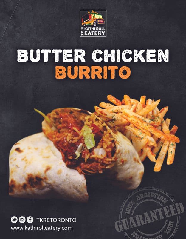 Butter Chicken Burrito
