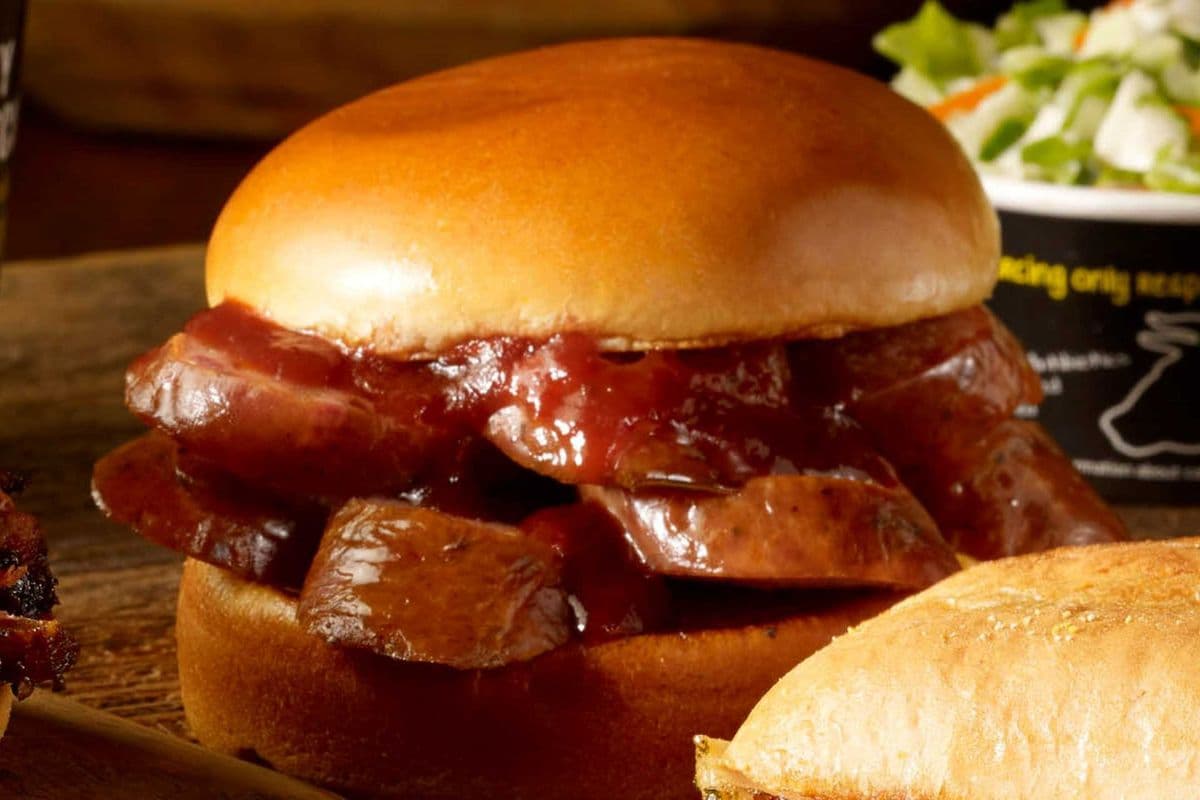 Beef Sausage Sandwich with Cheese