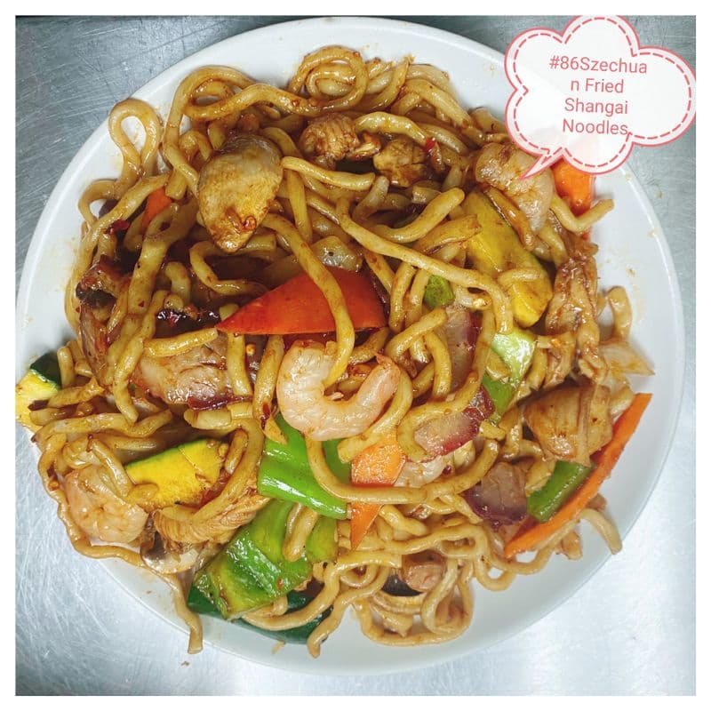 86. Szechuan Fried Shanghai Noodles