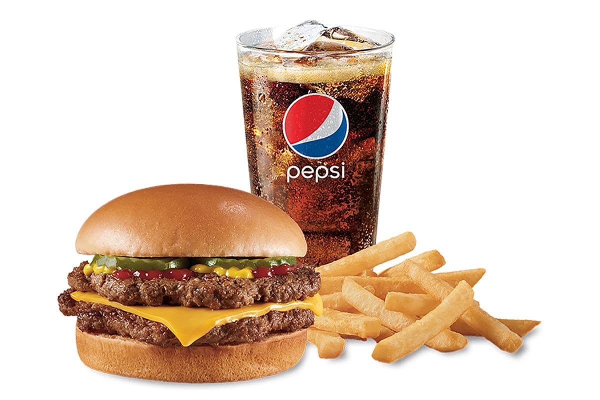Double with Cheese (1/3 lb) Combo