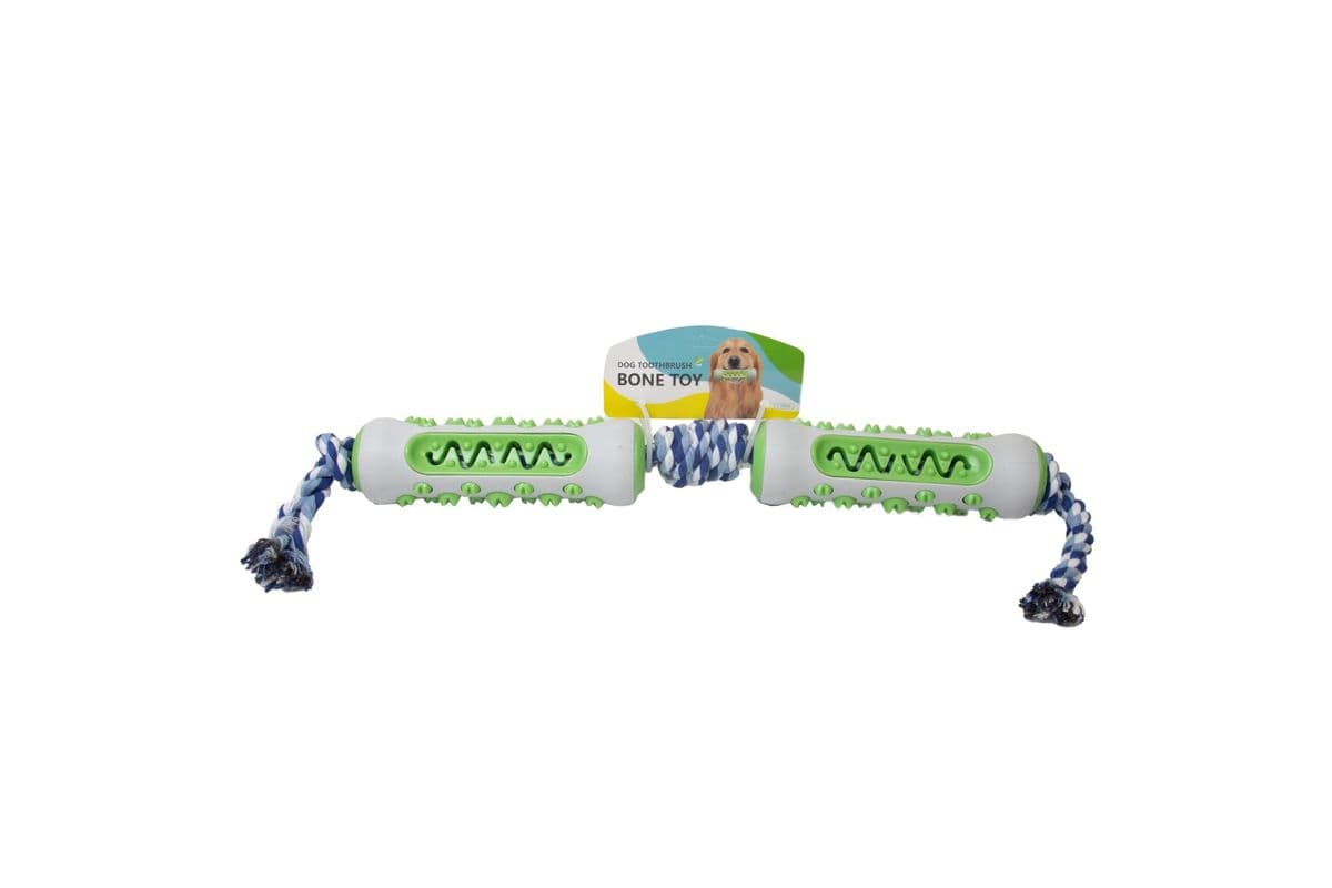 Pampered Pal Dog Toy Dental Double Bone Tug