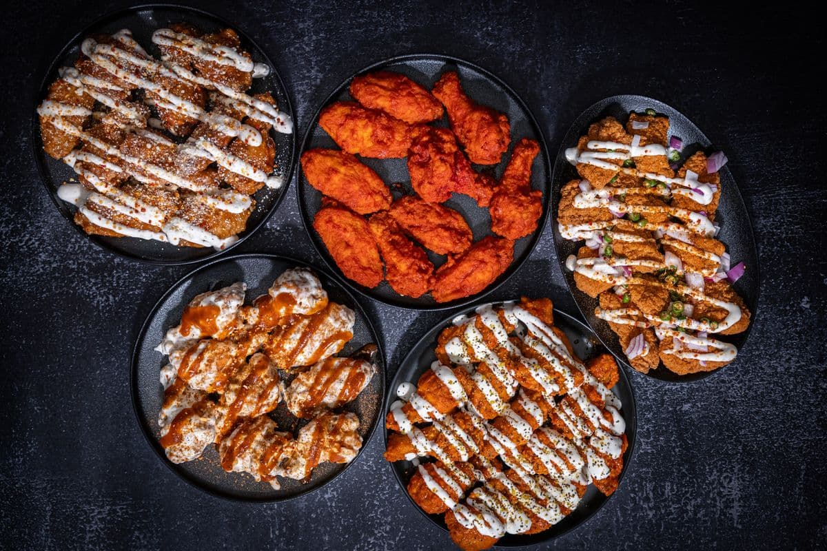 Wings (5 lbs) - Five Flavors