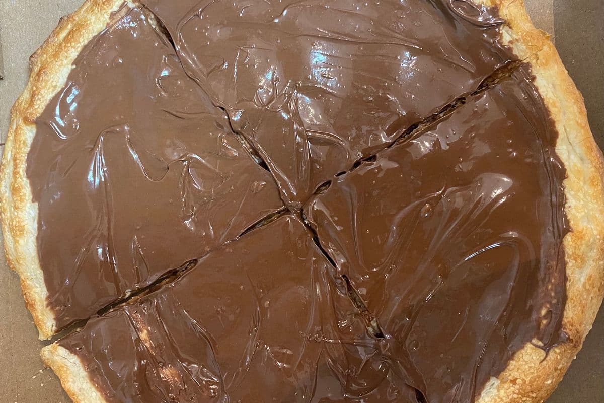 Nutella Topped Pizza