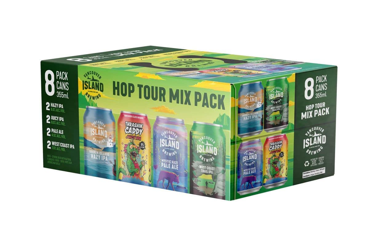 Vancouver Island Brewing Hop Tour Mix Pack (8 x 355ml can)