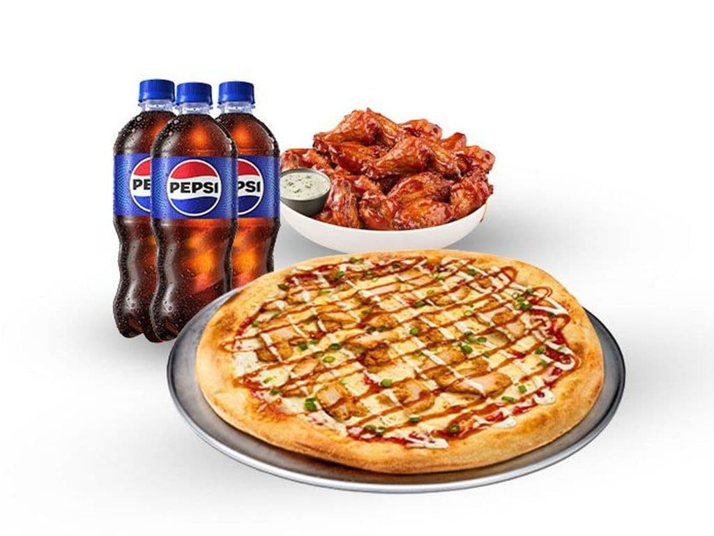 Pizza & 16 Pcs Original Wings