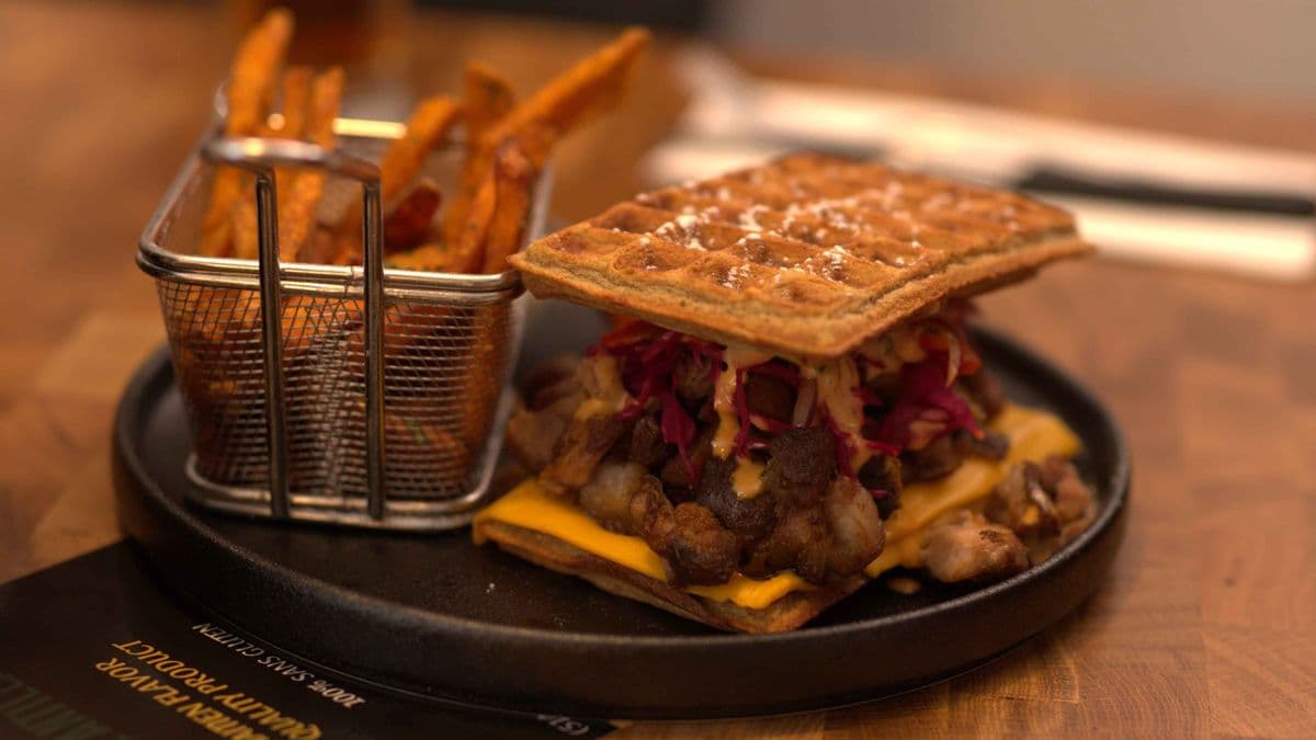 Sandwich gaufré griot