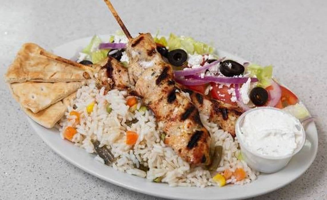 Chicken Souvlaki Dinner