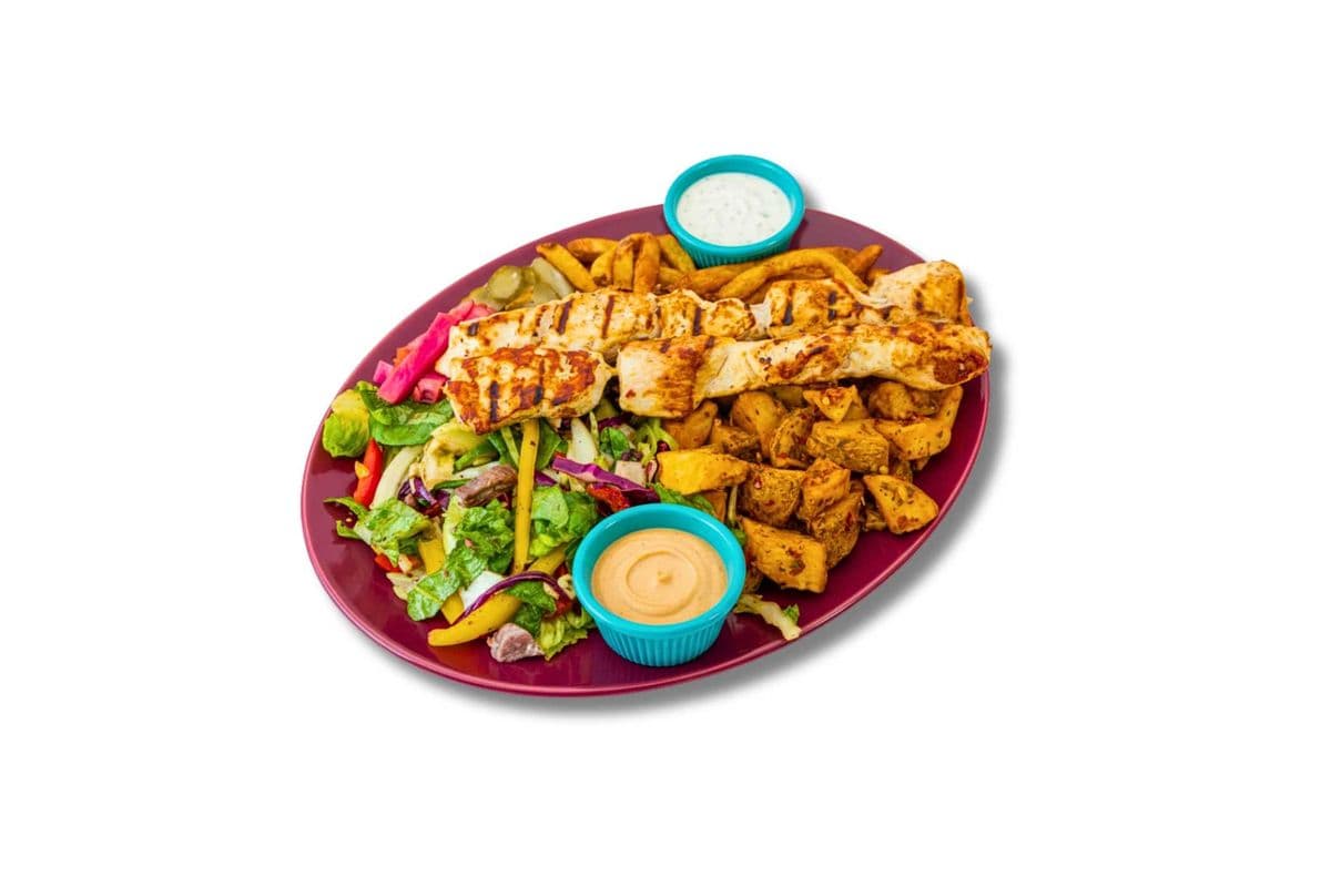 Chicken Breast Kabob Plate