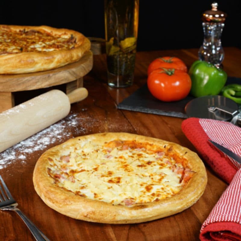 Mini pizza hawaïenne / Mini pizza hawaïenne