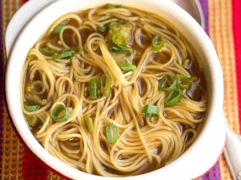 Vegetable Lomein Soup