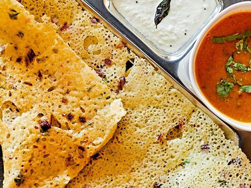 Rava Onion & Chilli Masala Dosa
