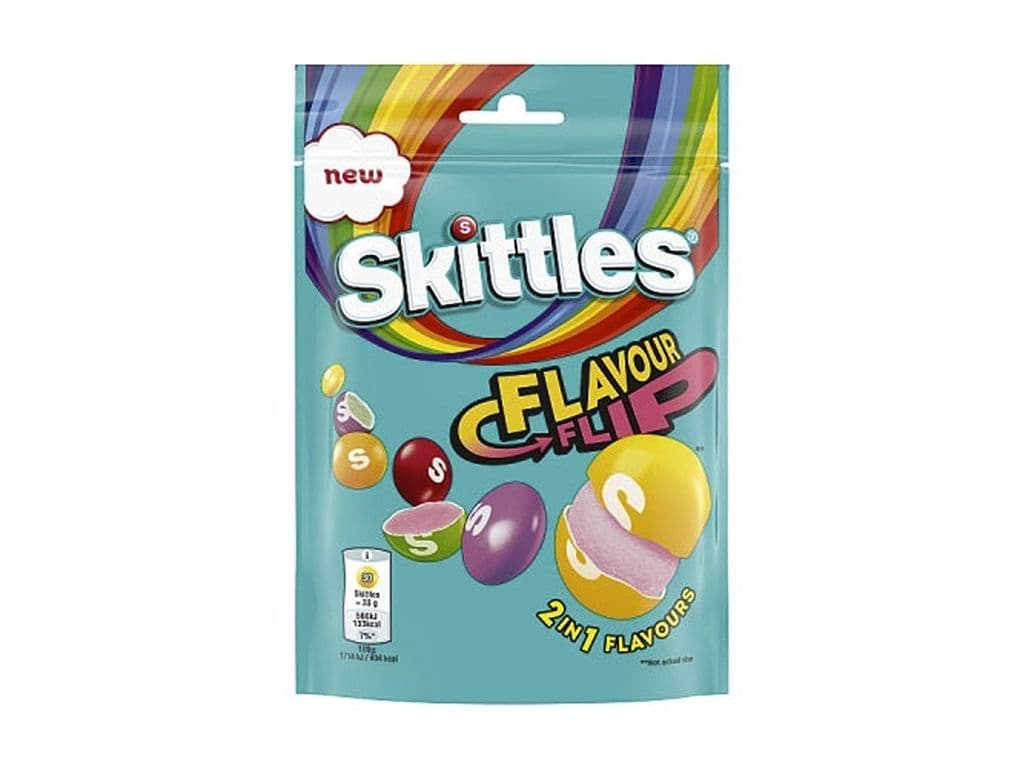 Skittles Flavor Flip UK 2 in 1 Chewy Candies 136g Candy