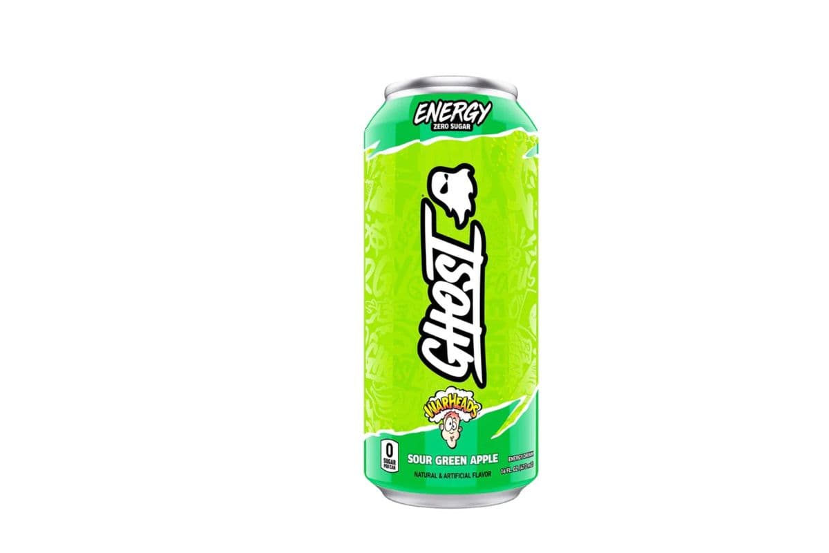 Ghost Energy Sour Green Apple Warheads (473 ml)