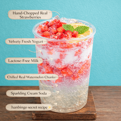 (New Design!) HWACHAE (Korean Watermelon punch) / 화채 / 西瓜果汁饮料
