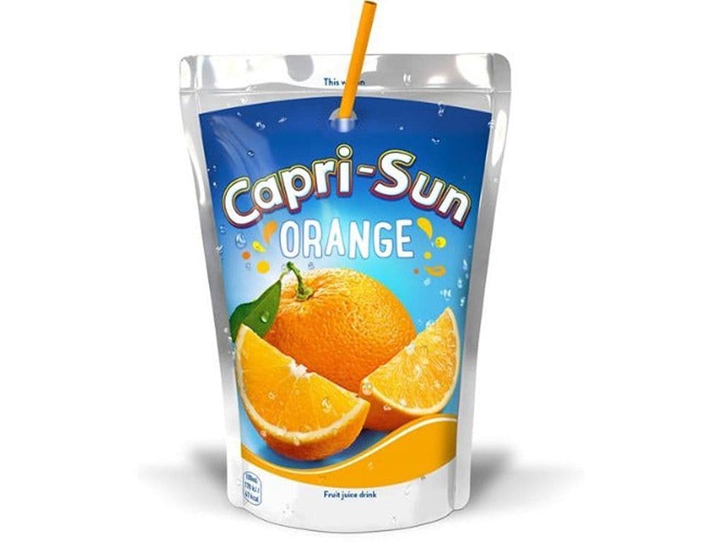 Capri Sun Orange Juice Pouch 200ml Fruit Drink
