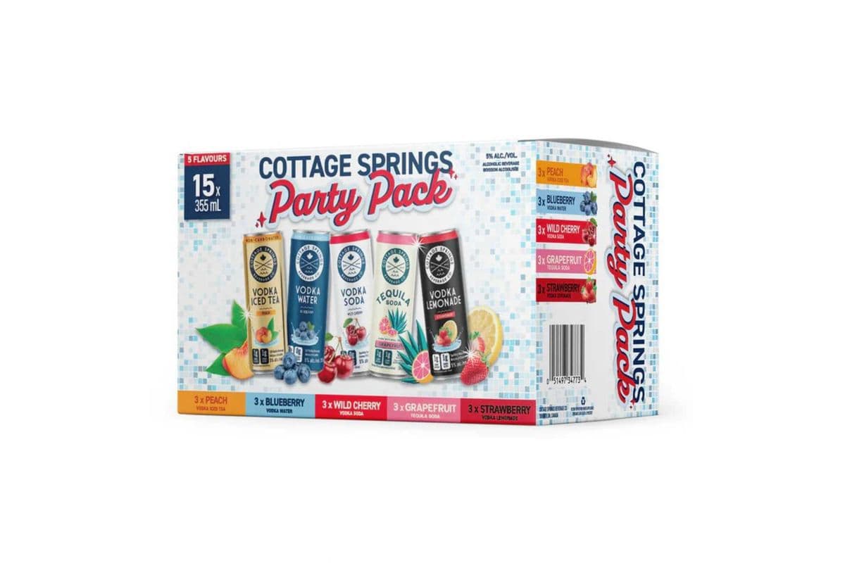 Cottage Springs Mixed 15 Party Pack (15 x 355 ml Cans)