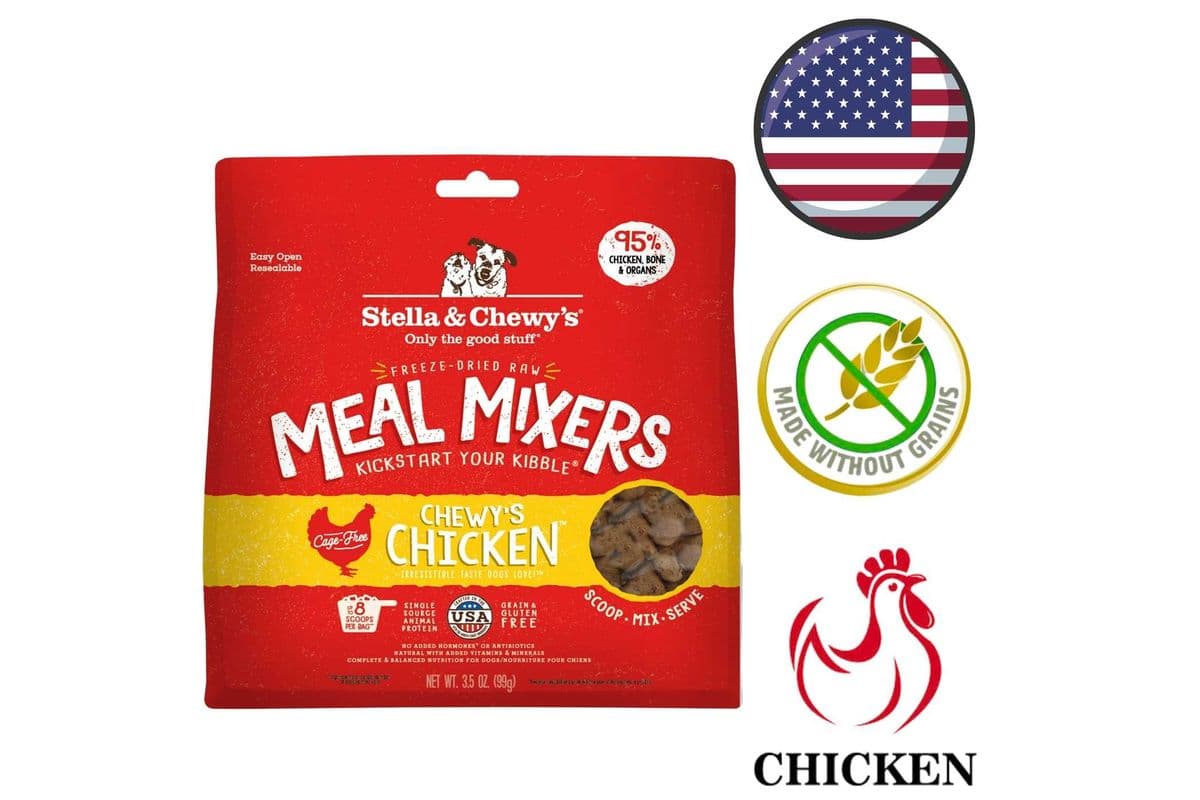 Stella & Chewy's - Chewy's Chicken Freeze Dried Raw Meal Mixers For Dogs - 3.5 Oz