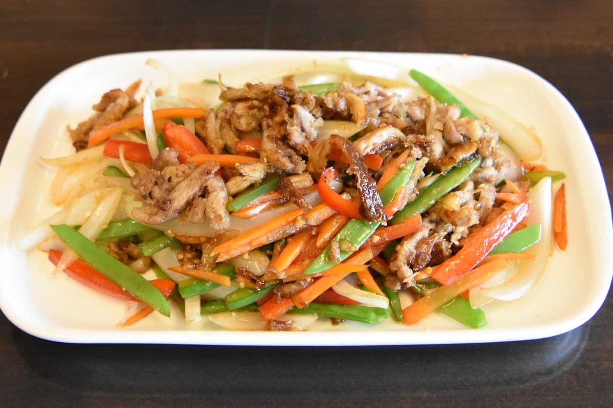 508. Wok-Fried Rainbow Shredded Duck