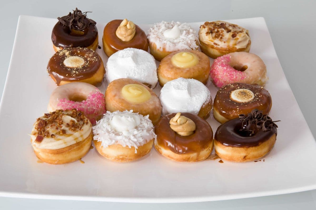 Dozen Three-bite Gourmet Doughnuts