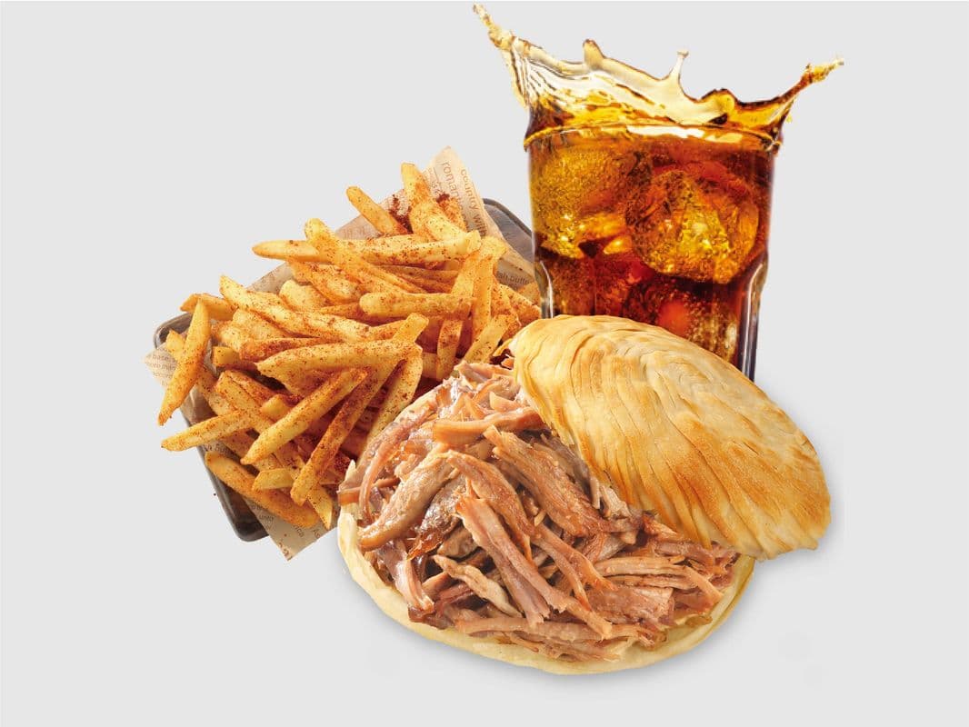 Smokin' Hot Rockin' Fries Classic Combo (w/ Crispy Burger + Drink)