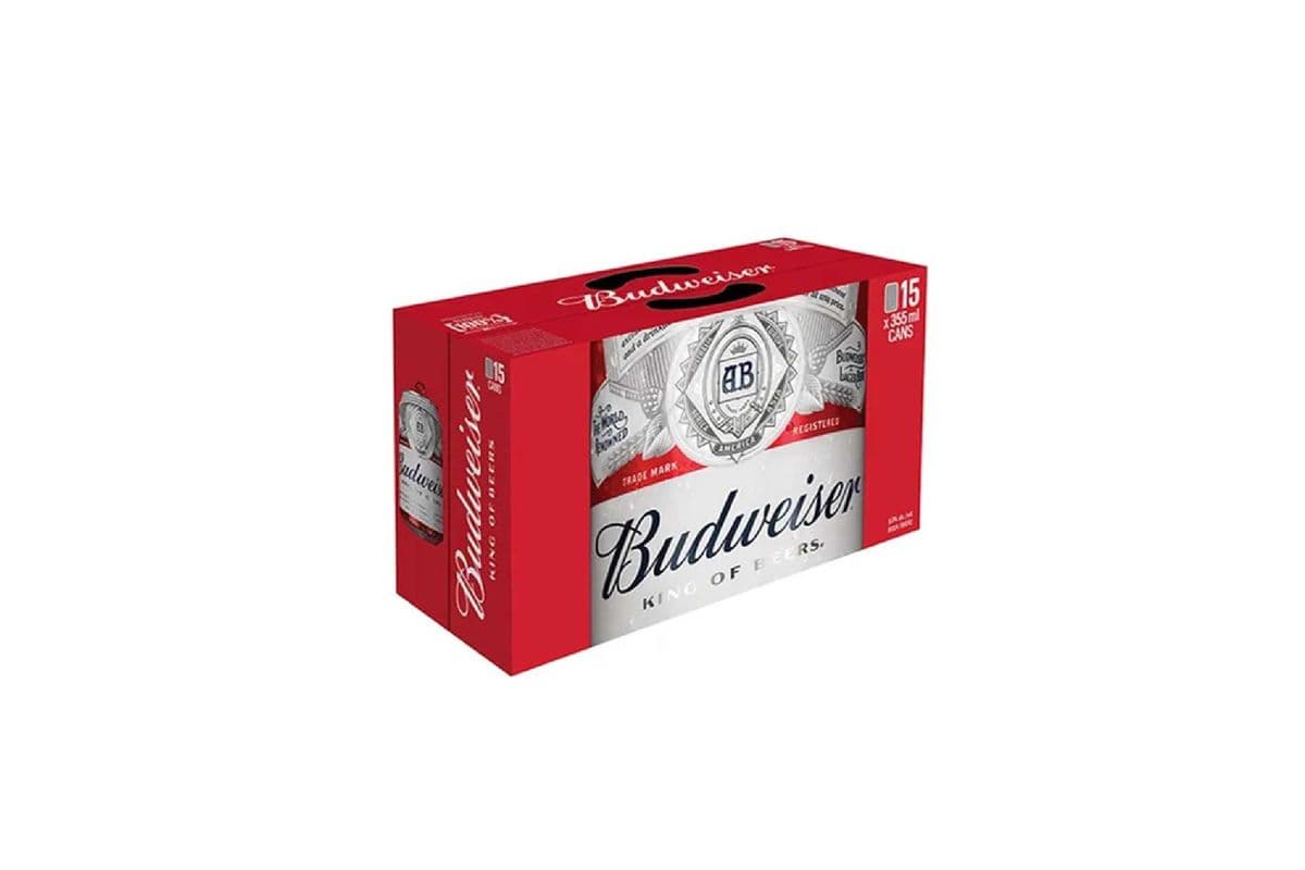 925222. BUDWEISER (15 x 355ML (CANS))
