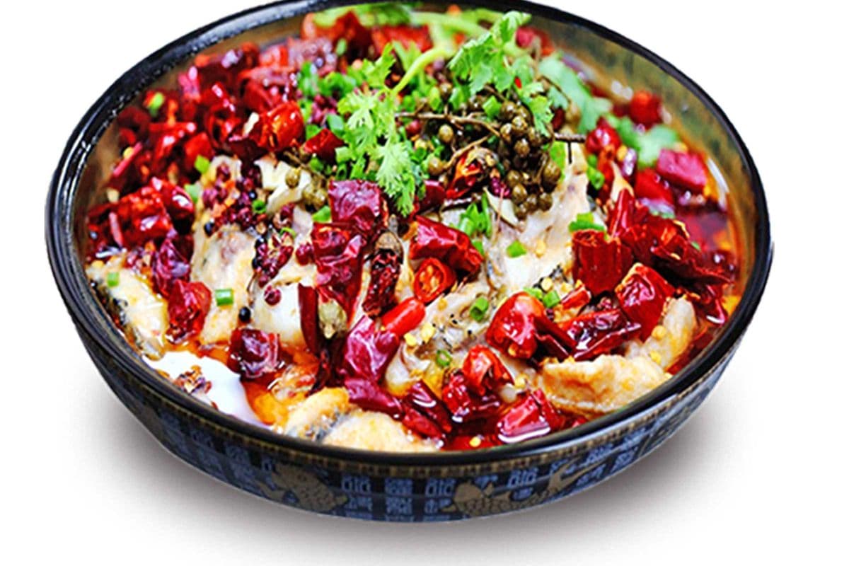 Spicy fish hotpot 水煮魚