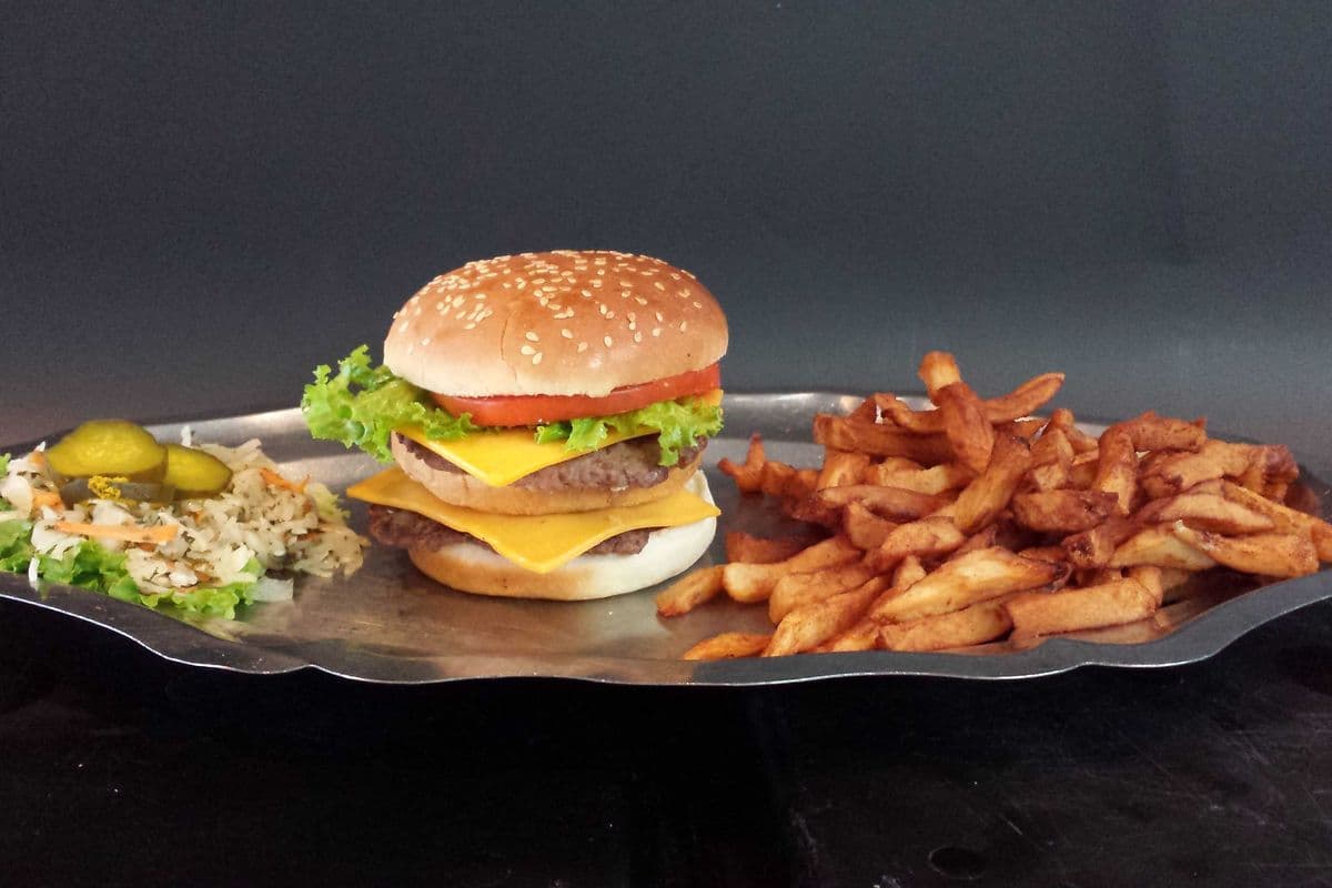 Assiette Double burger / Double Burger Plate