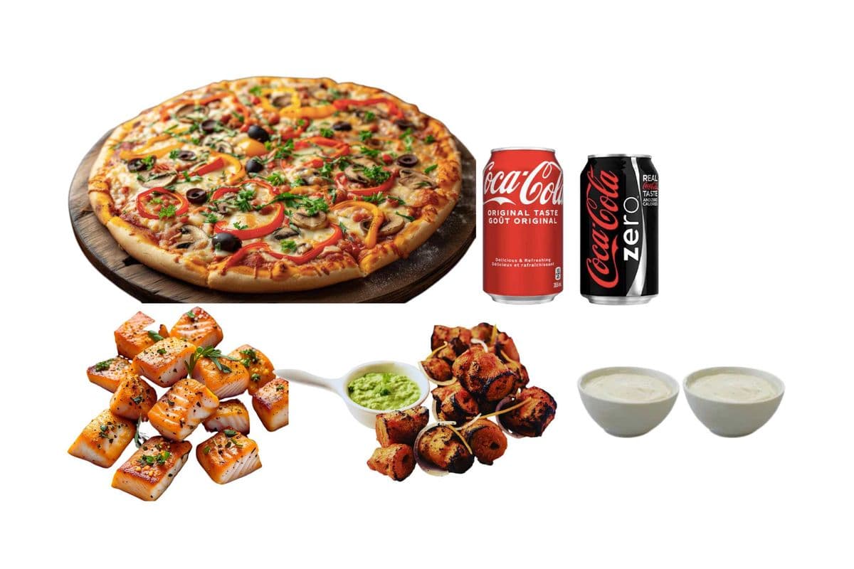 One Extra-Large Pizza and Fish or Soya Chaap Combo