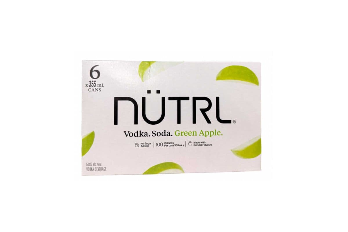 Nutrl Green Apple (6 x 355ml Cans)