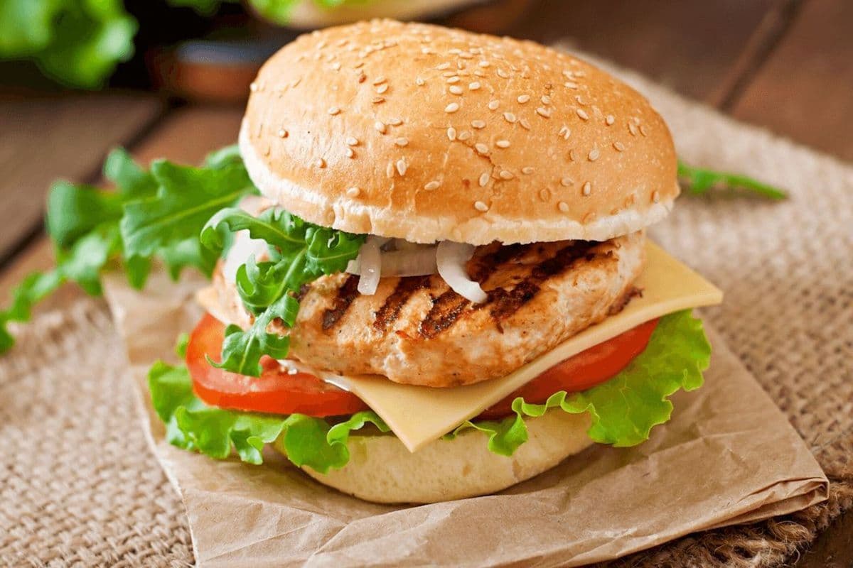 Chicken Burger Platter