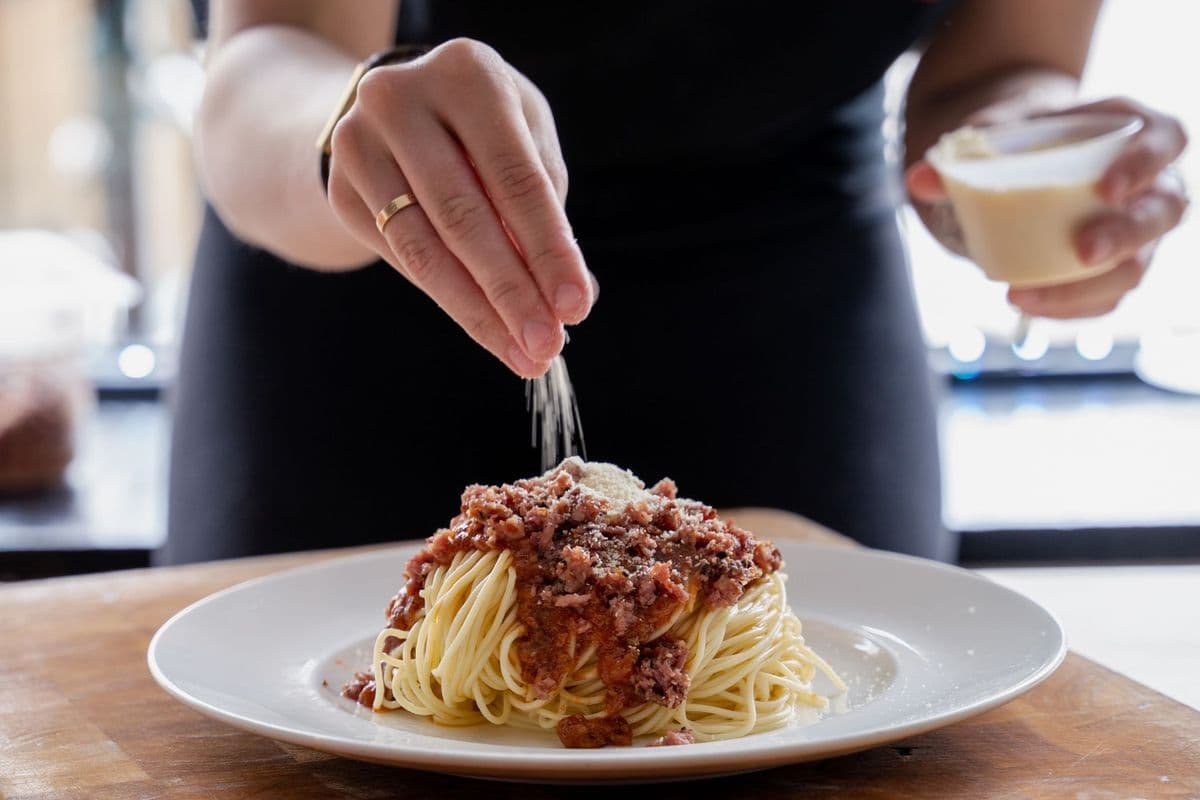 Spaghetti Viande Fumée / Spaghetti with Smoked Meat