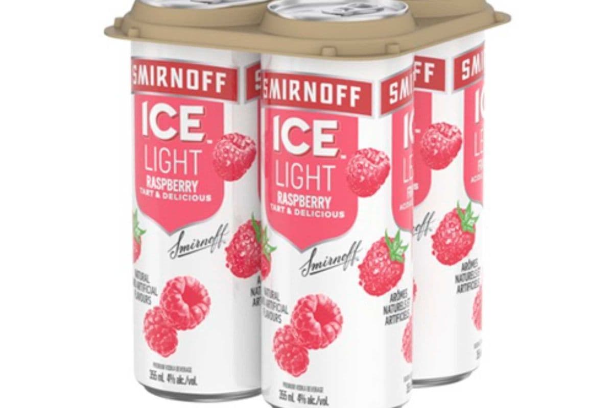 Smirnoff Ice Light Raspberry and Soda (4 x 355 ml)