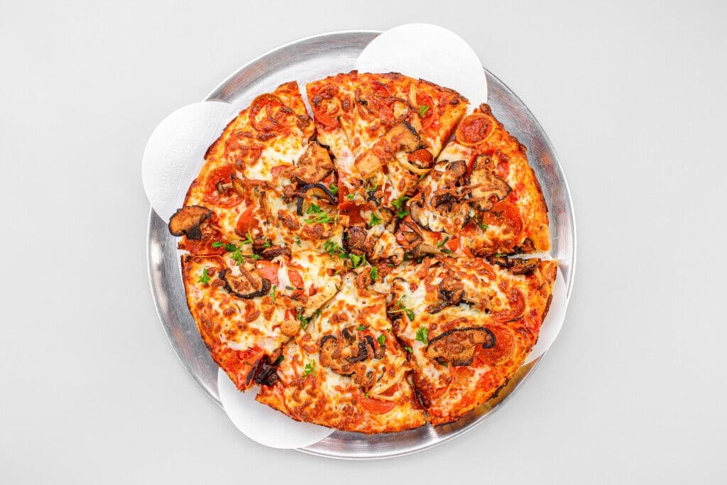 10" Pepperoni + Mushroom Pizza