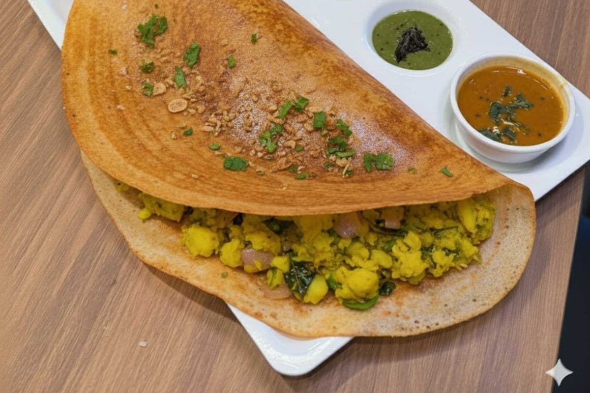 Butter Garlic Masala Dosa