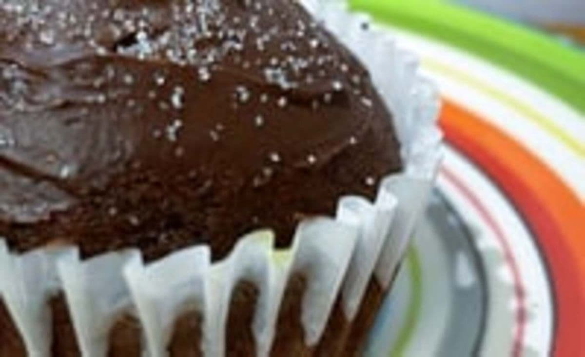 Brownie-Ganache Muffin (Vegan)