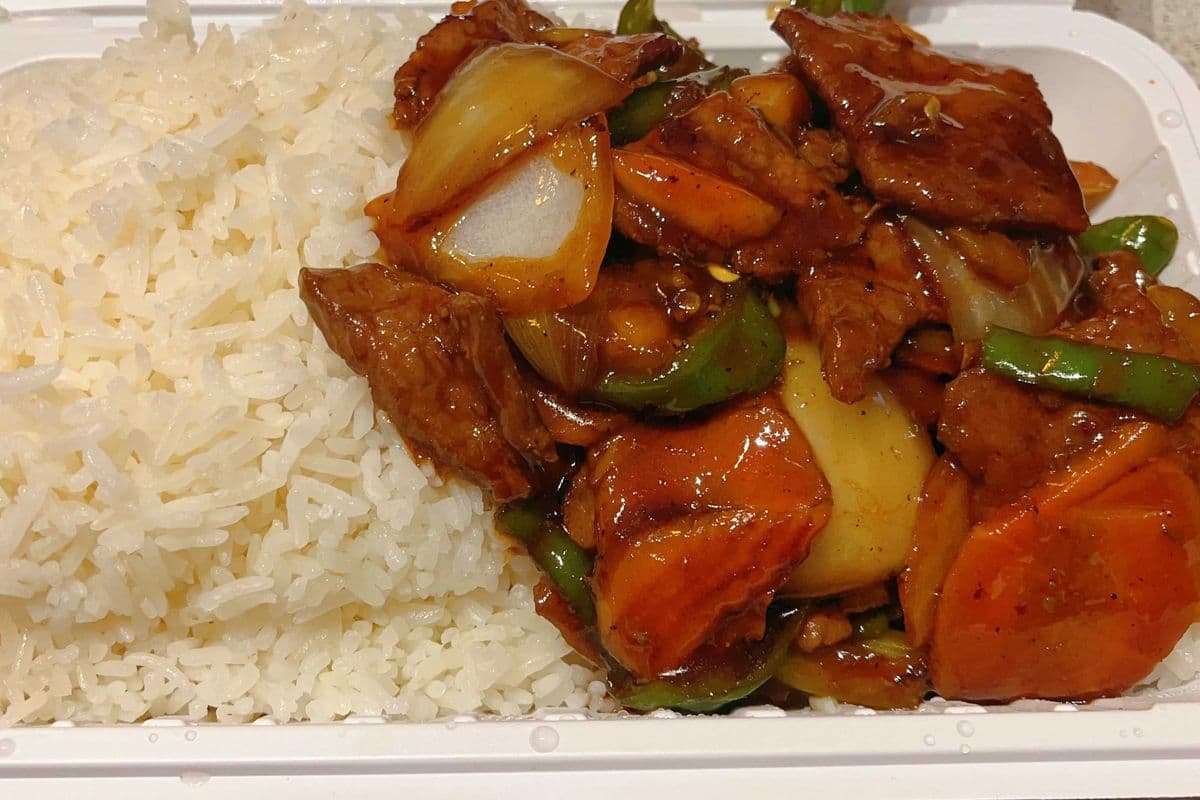 3. Black Pepper Beef with Rice 黑椒牛柳饭