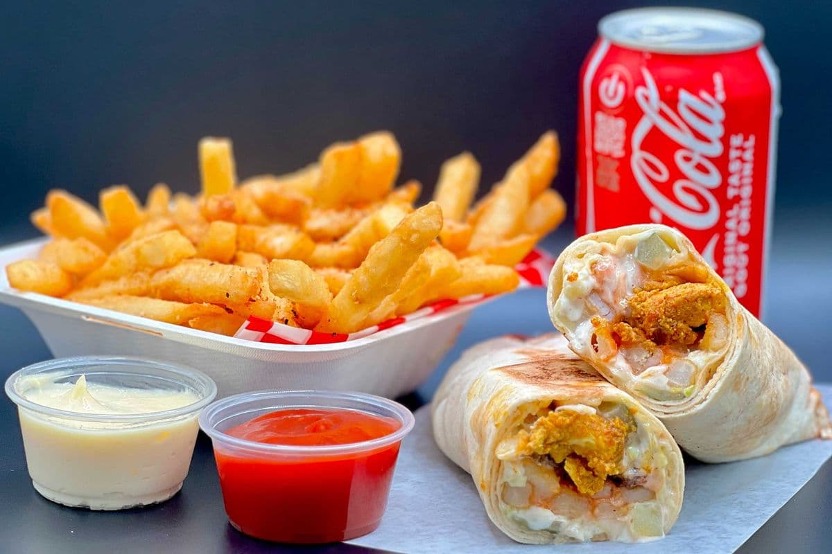 Chicken Tawouk Wrap (Large) Combo