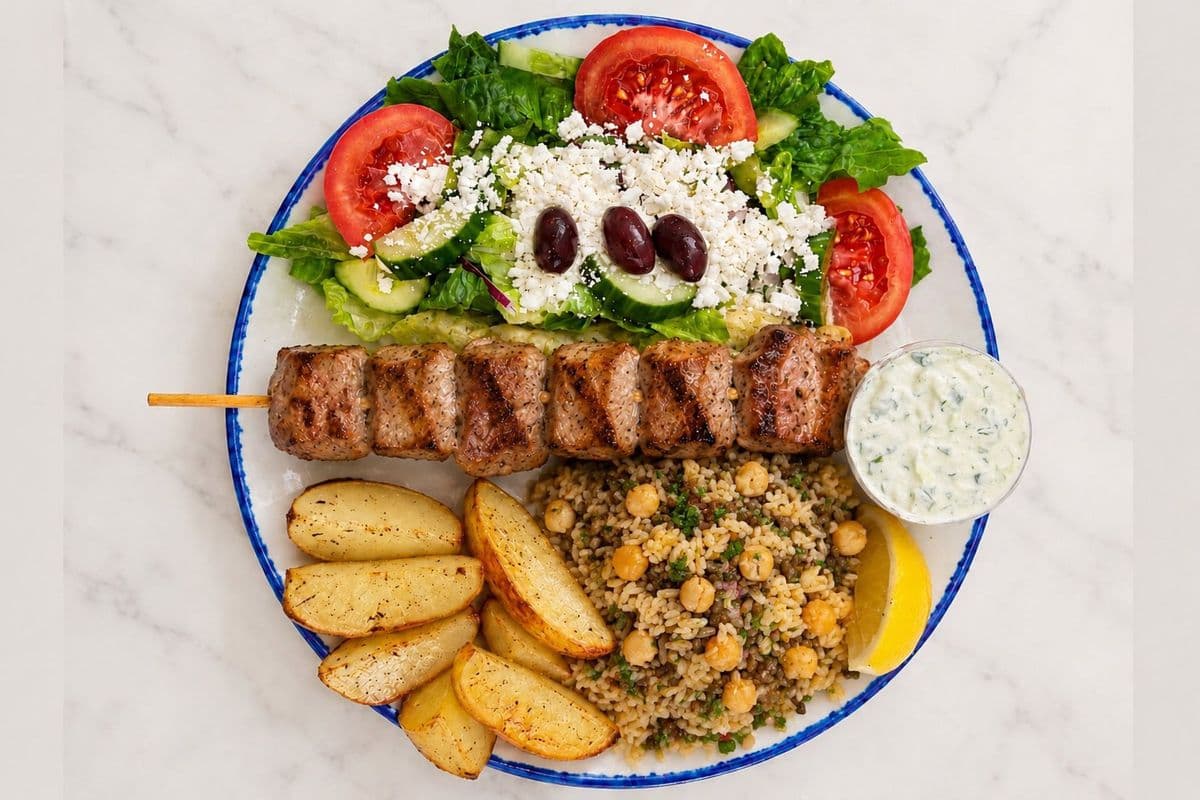 Pork Souvlaki Dinner