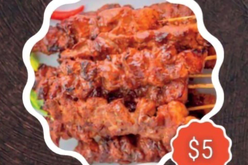 3 pcs Pork BBQ Skewer