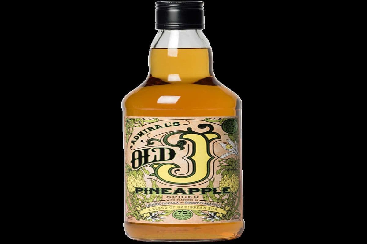 ADMIRAL'S OLD J PINEAPPLE SPICED RUM 750 ML (1 x 750 ML)