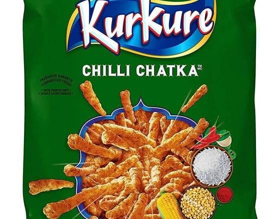 Kurkure Chilli Chatka Bouchee Croquante/ Kurkure Chilli Chatka Crunchy Chips 115g