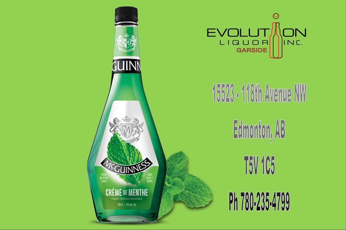 McGuinness Creme de Menthe Green 0750G (1 x 750ml Glass Bottle)