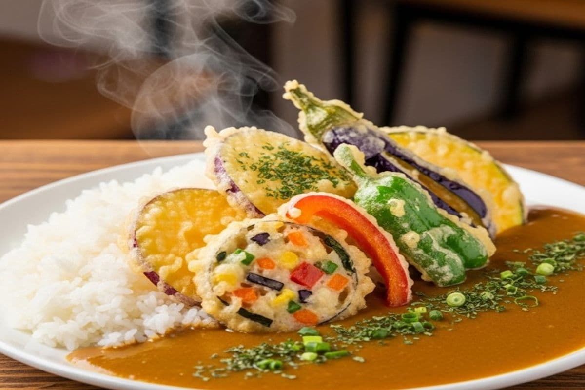 Veg Curry Rice (Deep Fried Veg)