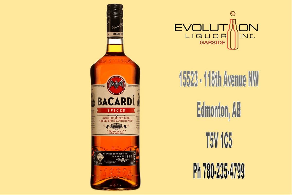 Bacardi Genuine Spiced Rum 1140G (1 x 1140ml Glass Bottle)