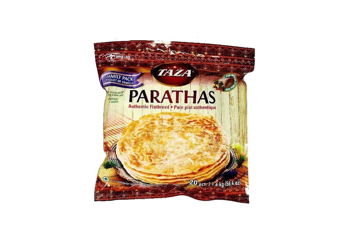Taza Family Pack Frozen Plain Paratha (1.6 kg) (20 ct)