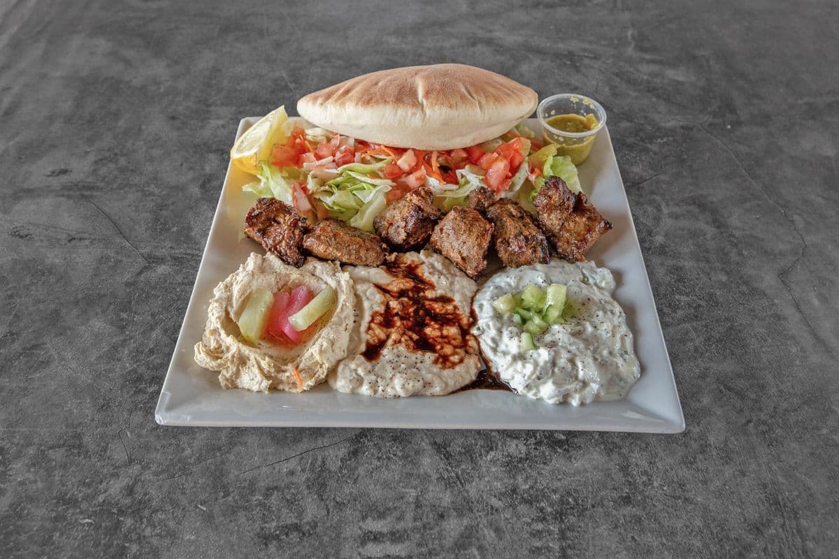 Beef Kebab with Salad