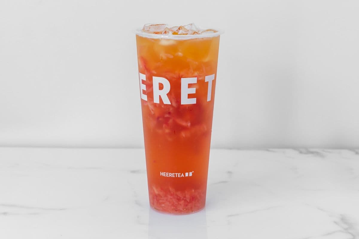 Grape Fruit and Strawberry Green Tea