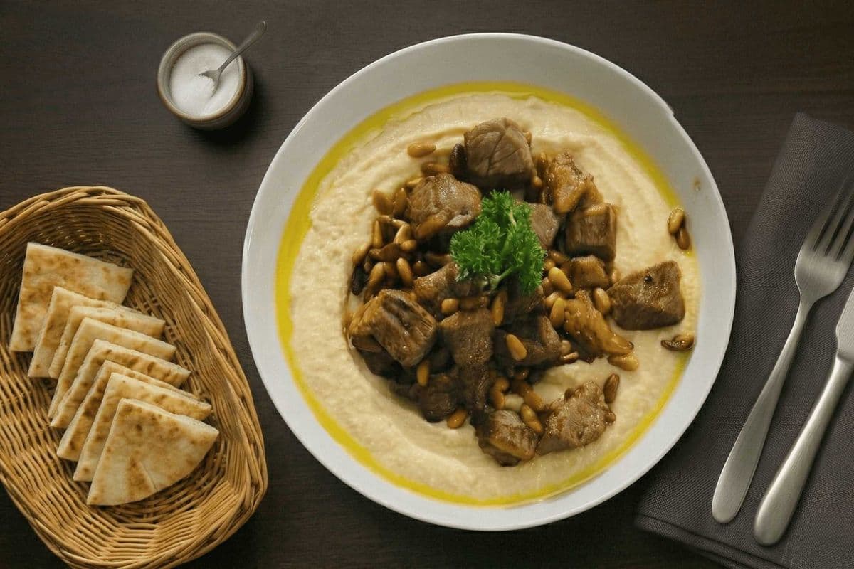 Hummus with Beef