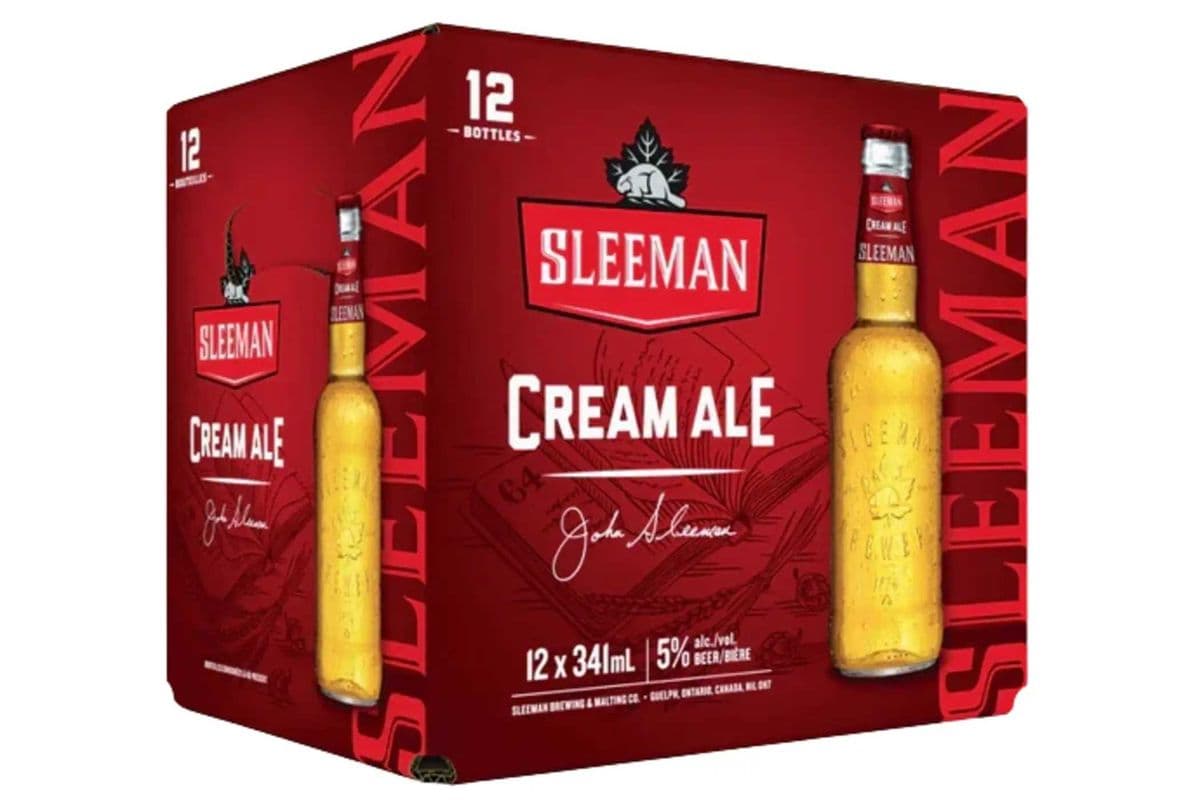 Sleeman Cream Ale bottles (12 x 341 ml Bottles)